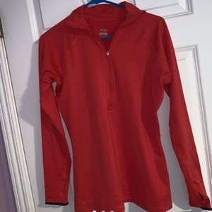 Dark pink NIKE quarter zip